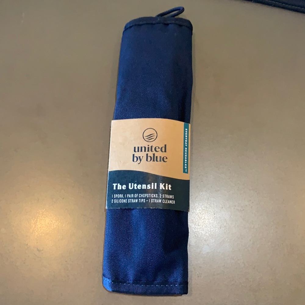 UNITED BY BLUE The Utensil Kit, Camping Reusable Utensils, NEW, Navy